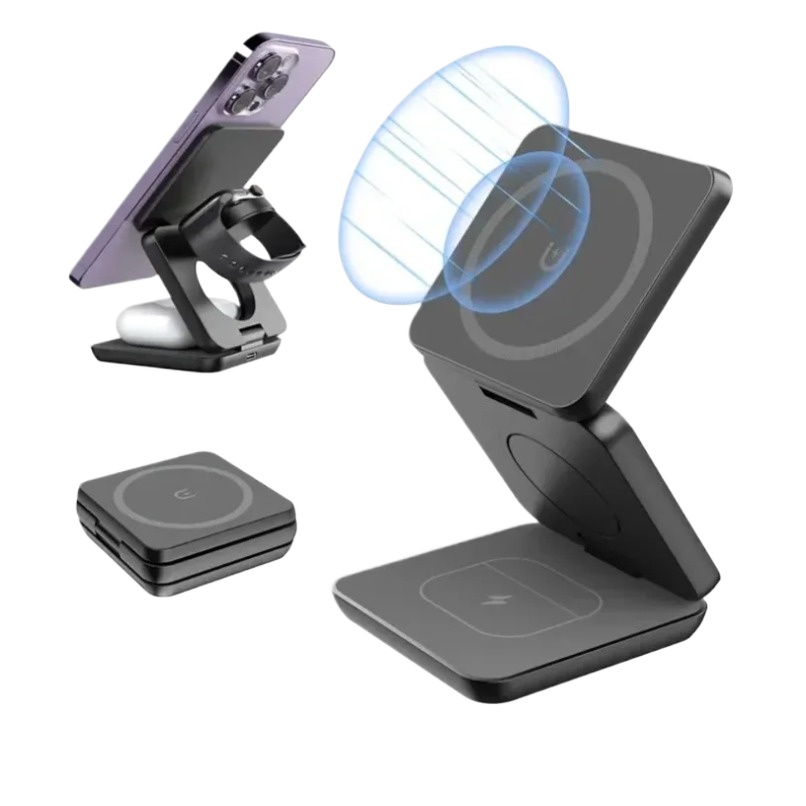 Smartwatch Ac - 3 in 1 Foldable Magnetic Wireless