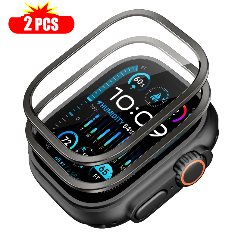 Watch Face Protector - 2pcs Tempered Glass for Apple Watch