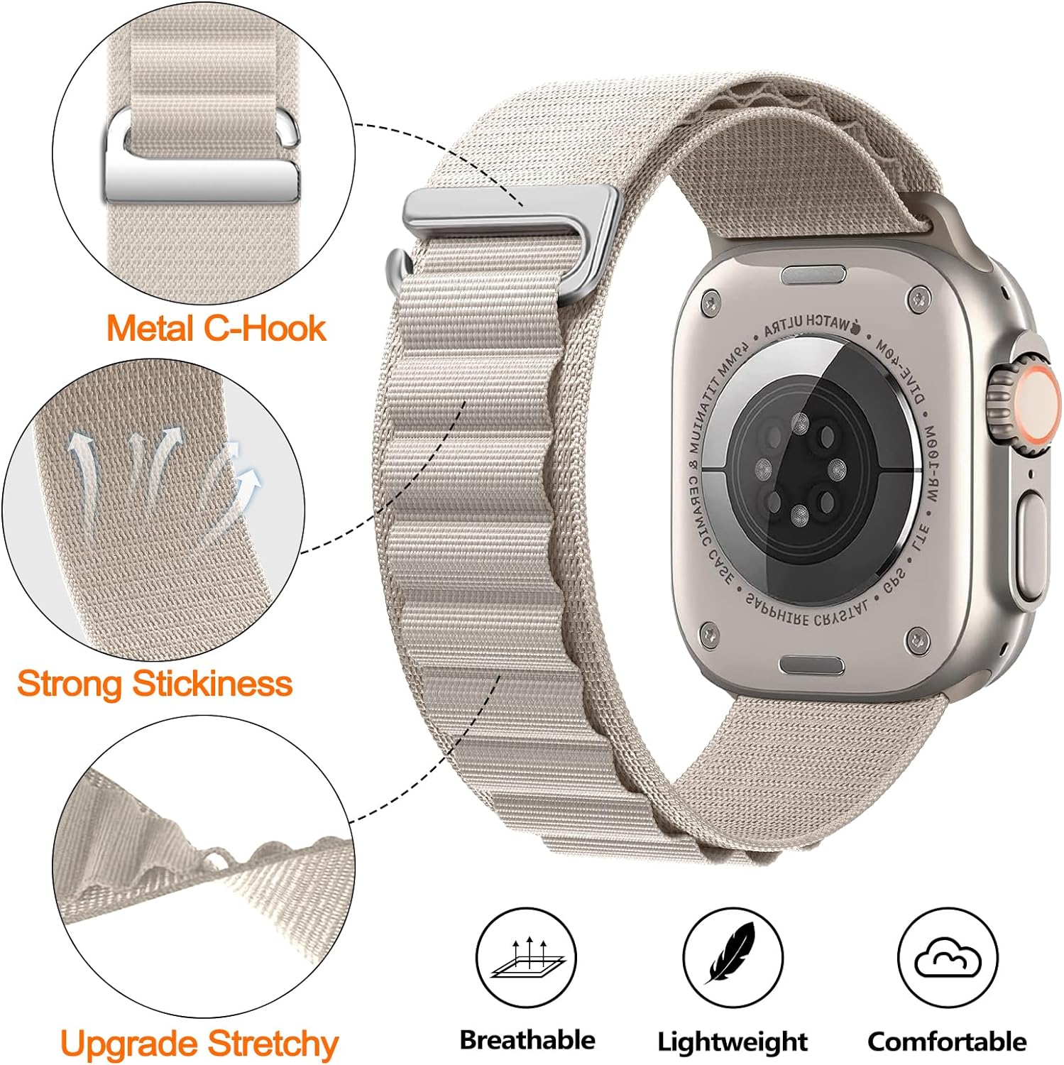 Alpine Nylon Loop Strap For Sa - Samsung Smartwatch Ultra Accessories ulasan dan harga