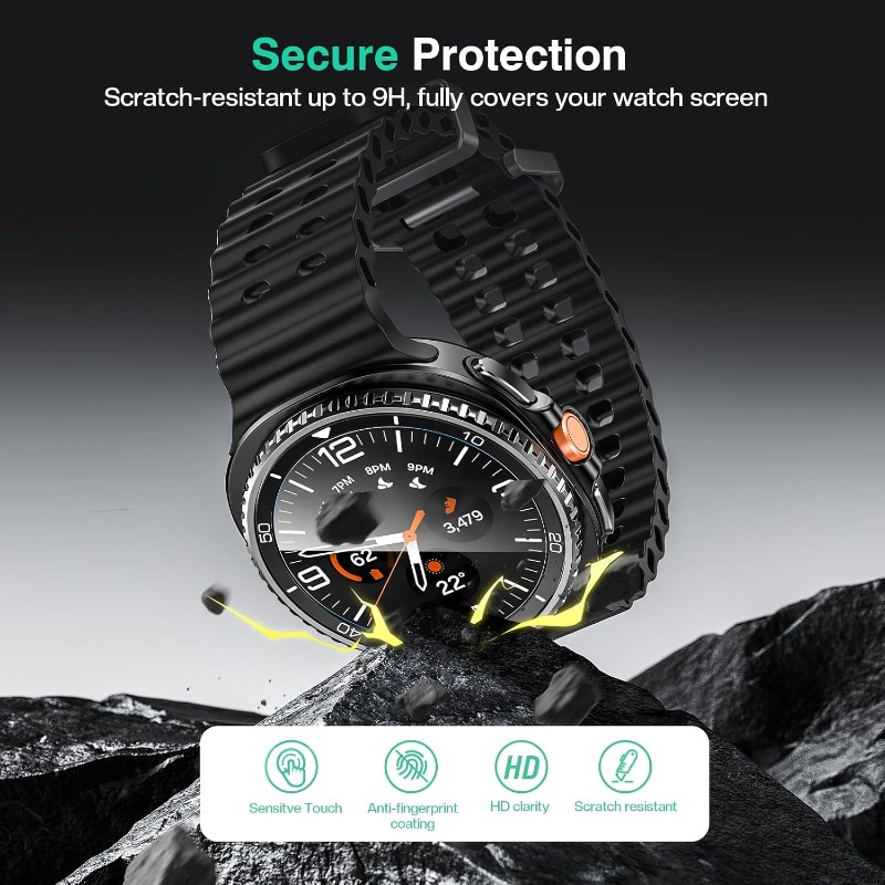 2PCS Tempered Glass For Samsun - Samsung Smartwatch Ultra Accessories ulasan dan harga