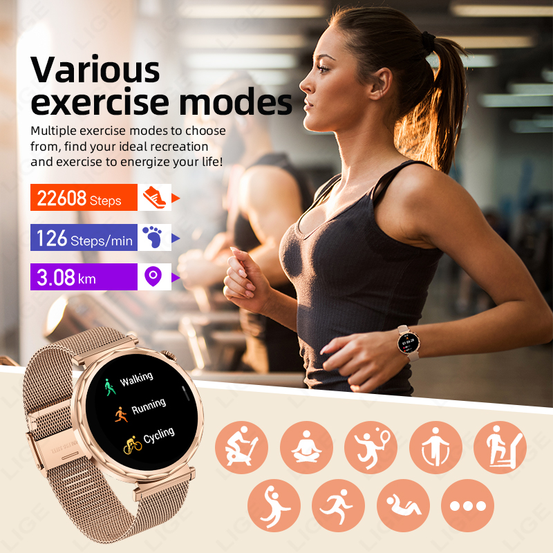 LIGE Smart Watch Women For Xia - Smartwatch Custom ulasan dan harga