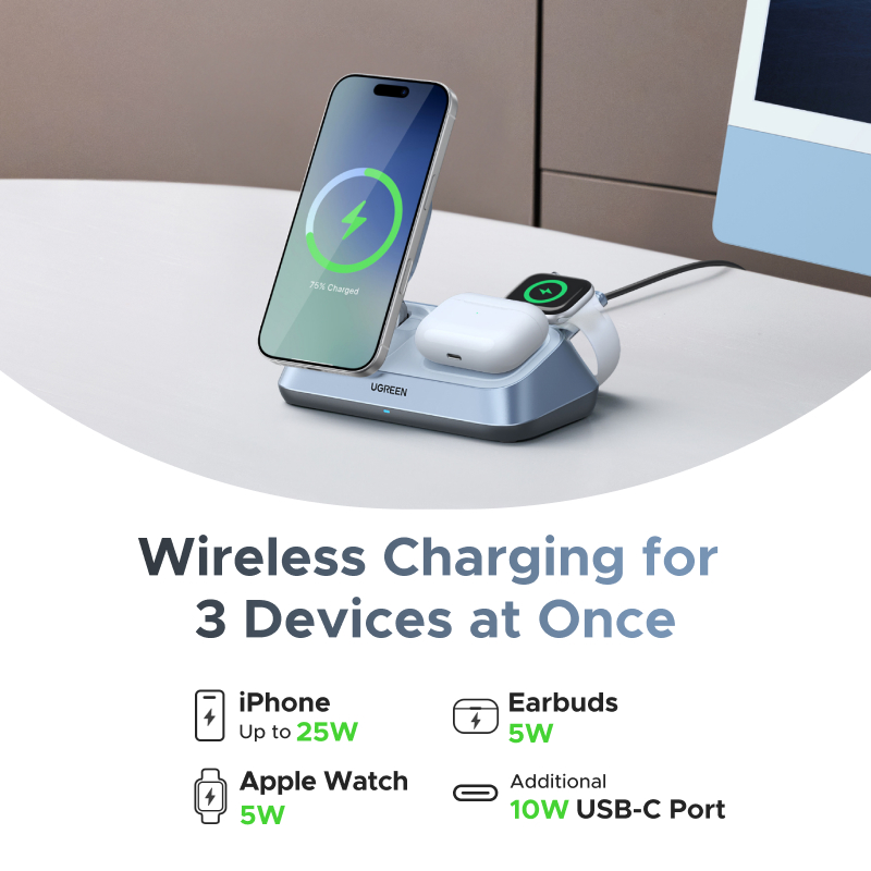 UGREEN Qi2 25W MAX Magnetic Wi - Smartwatch Ac ulasan dan harga