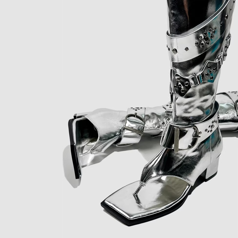 Punk Belt Buckle High Heels Sa - Leather Classic Strap ulasan dan harga