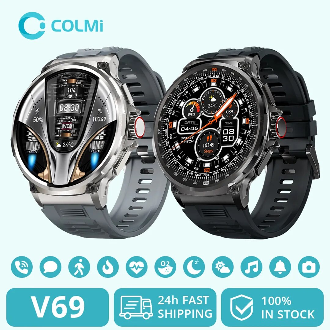 COLMI V69 1.85 Inch HD Bluetoo - Smartwatch Faces ulasan dan harga