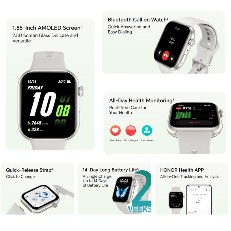 HONOR CHOICE Watch 2i Global V - Smartwatch Faces ulasan dan harga