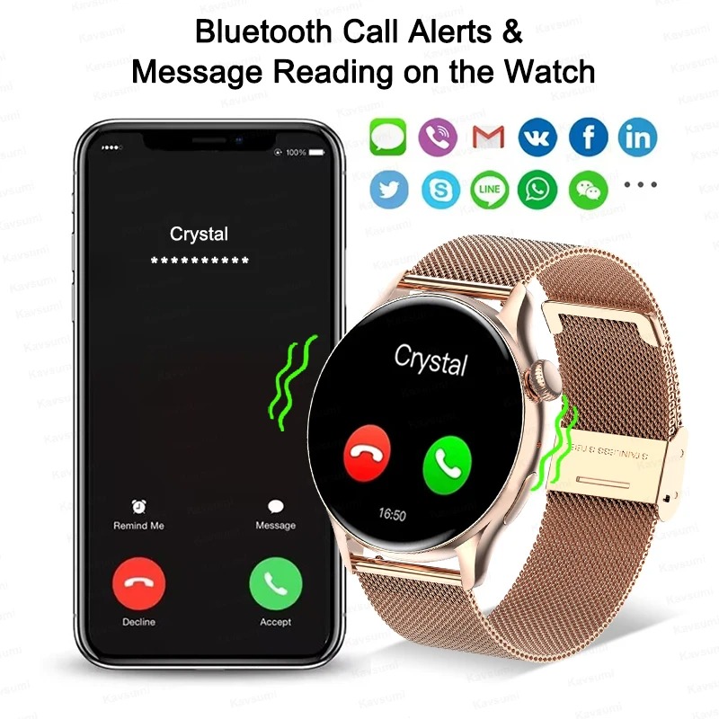 Women Smartwatch NFC AMOLED Sc - Smartwatch Custom ulasan dan harga
