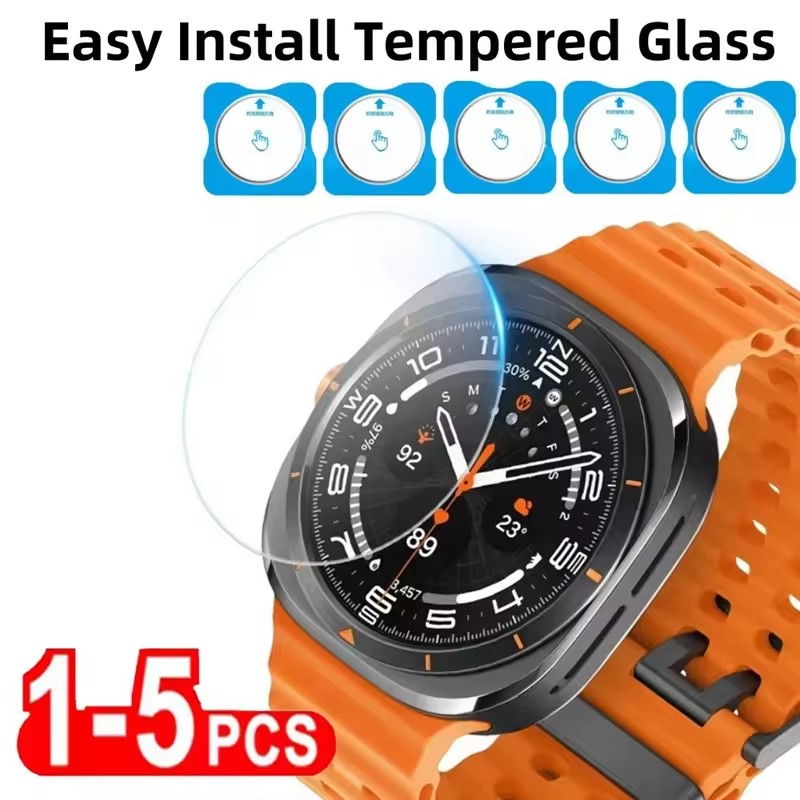 1-5PCS Premium Tempered Glass  - Samsung Smartwatch Ultra Accessories ulasan dan harga