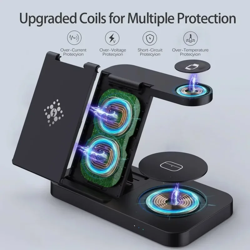 Travel 4 in 1 Wireless Charger - Smartwatch Ac ulasan dan harga