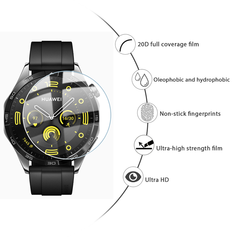 HD Tempered Glass Film For Hua - Watch Face Protector ulasan dan harga