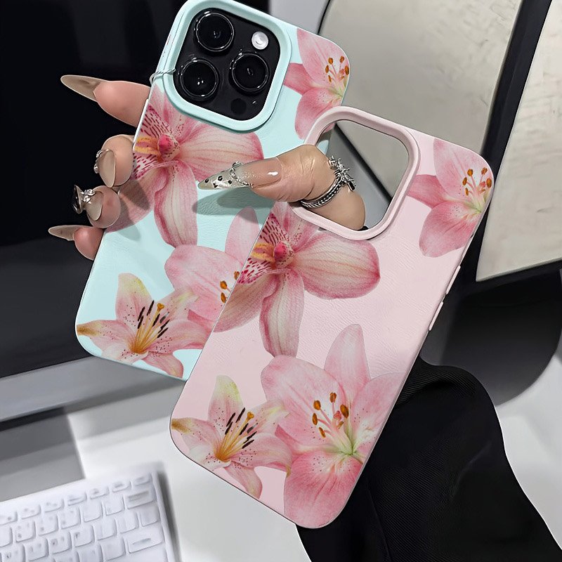 Pink Lily Lychee Texture Phone - Samsung Galaxy S25 ulasan dan harga
