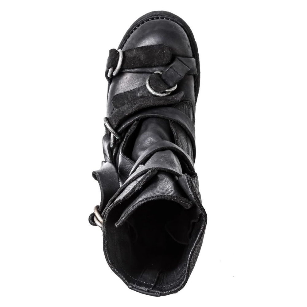 Men's Leather Motorcycle Boots - Leather Classic Strap ulasan dan harga